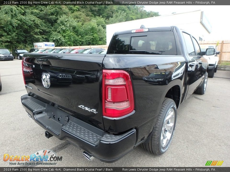 2019 Ram 1500 Big Horn Crew Cab 4x4 Diamond Black Crystal Pearl / Black Photo #5