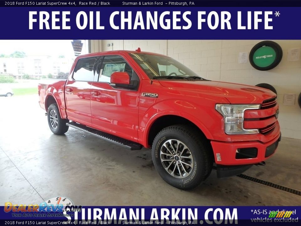 2018 Ford F150 Lariat SuperCrew 4x4 Race Red / Black Photo #1