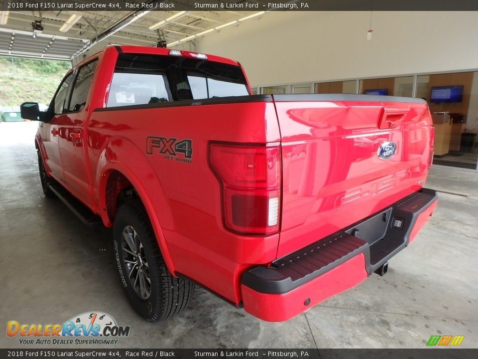 2018 Ford F150 Lariat SuperCrew 4x4 Race Red / Black Photo #3