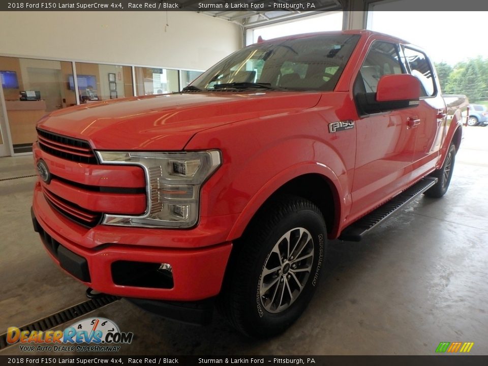 2018 Ford F150 Lariat SuperCrew 4x4 Race Red / Black Photo #4