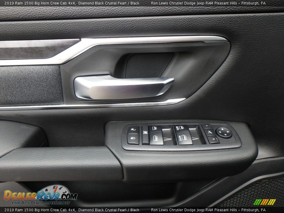 2019 Ram 1500 Big Horn Crew Cab 4x4 Diamond Black Crystal Pearl / Black Photo #13
