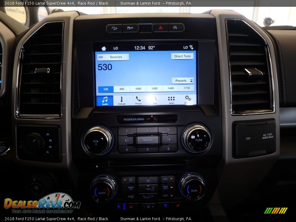 2018 Ford F150 Lariat SuperCrew 4x4 Race Red / Black Photo #13