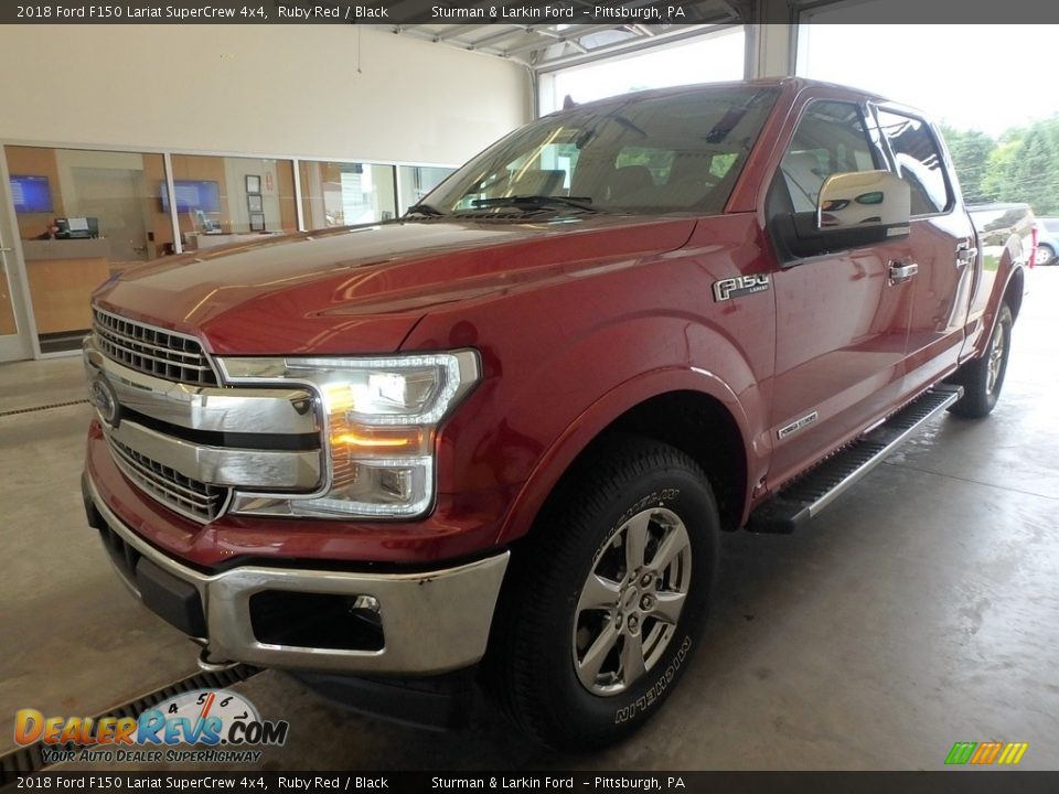 2018 Ford F150 Lariat SuperCrew 4x4 Ruby Red / Black Photo #4