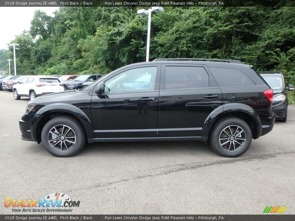 Pitch Black 2018 Dodge Journey SE AWD Photo #2