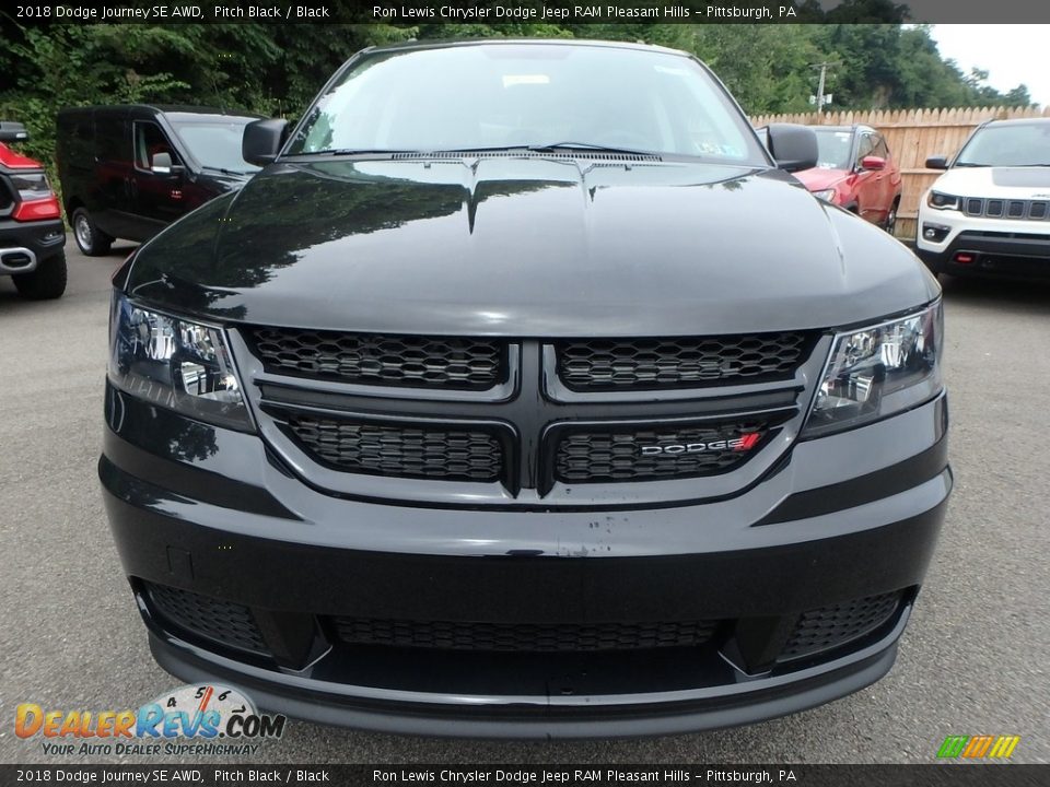 2018 Dodge Journey SE AWD Pitch Black / Black Photo #8