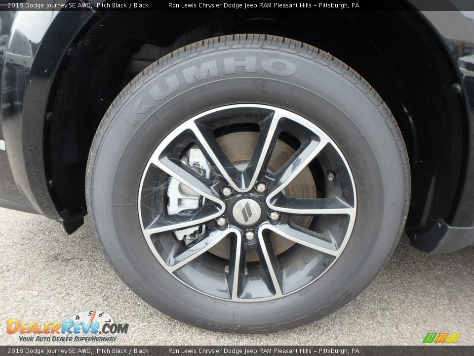2018 Dodge Journey SE AWD Pitch Black / Black Photo #9