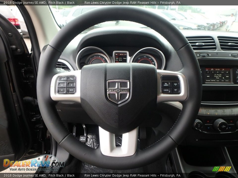 2018 Dodge Journey SE AWD Pitch Black / Black Photo #17