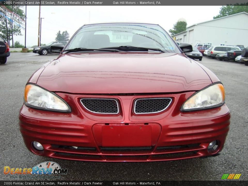 2000 Pontiac Grand Am SE Sedan Redfire Metallic / Dark Pewter Photo #4