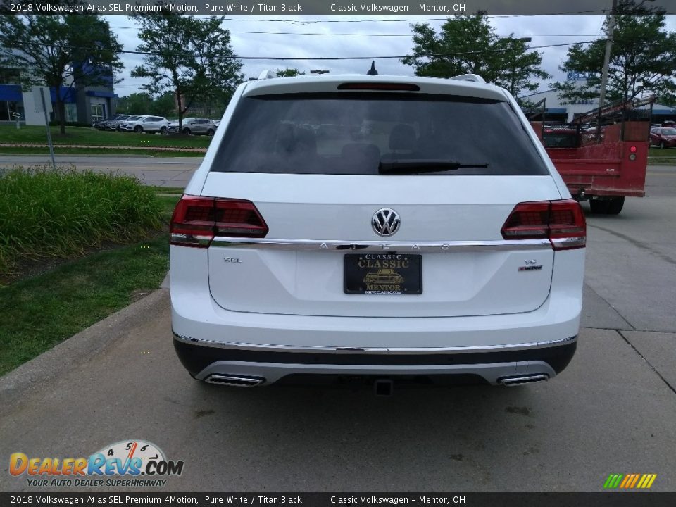 2018 Volkswagen Atlas SEL Premium 4Motion Pure White / Titan Black Photo #5