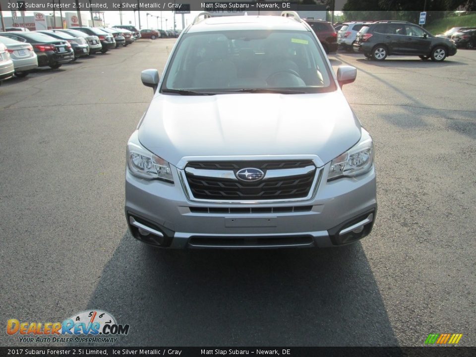2017 Subaru Forester 2.5i Limited Ice Silver Metallic / Gray Photo #3