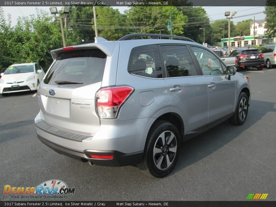 2017 Subaru Forester 2.5i Limited Ice Silver Metallic / Gray Photo #6