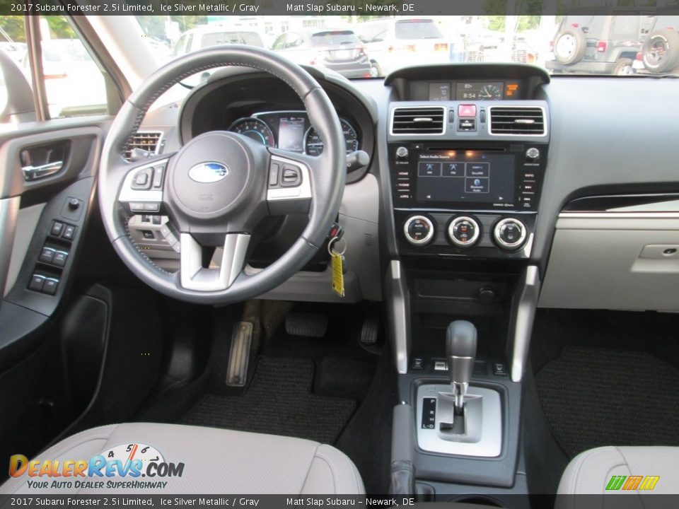 2017 Subaru Forester 2.5i Limited Ice Silver Metallic / Gray Photo #10
