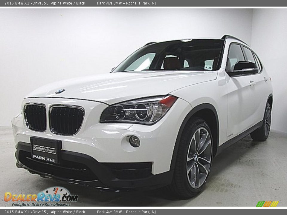 2015 BMW X1 xDrive35i Alpine White / Black Photo #1