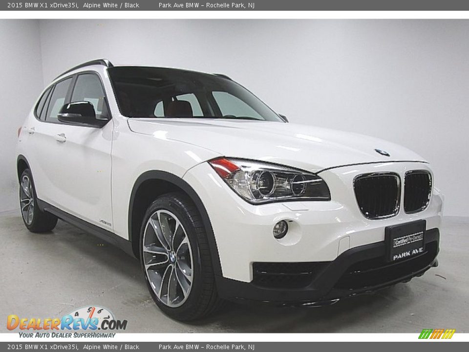 2015 BMW X1 xDrive35i Alpine White / Black Photo #7