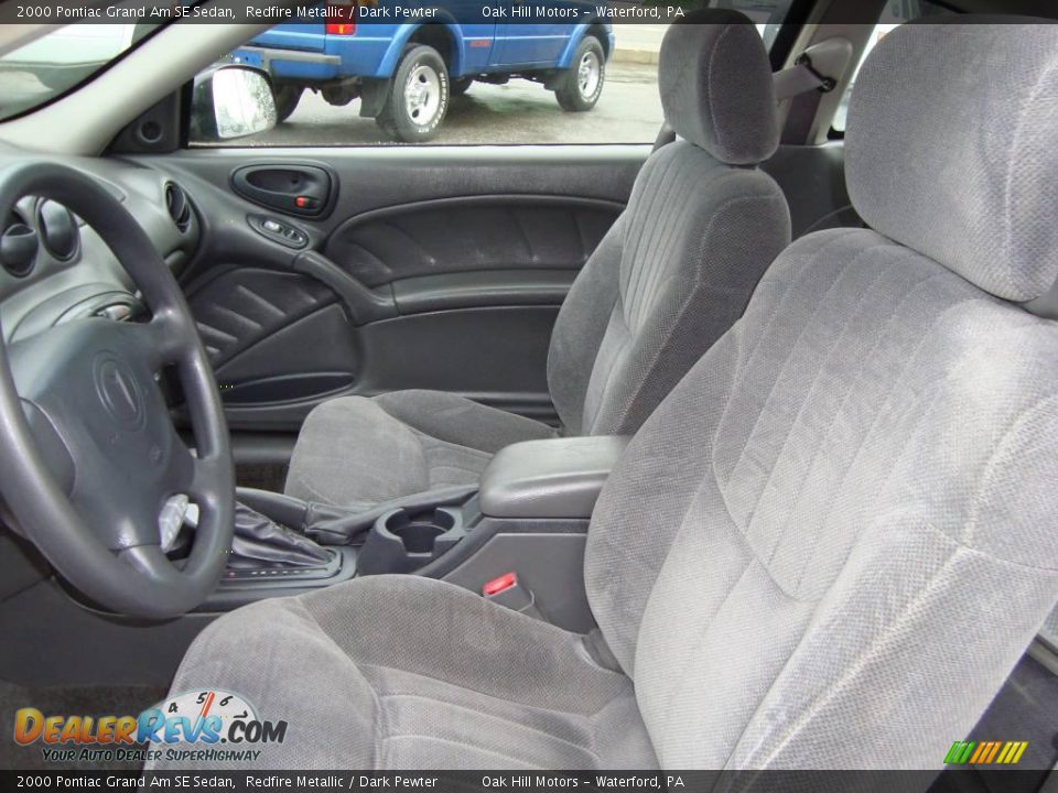 2000 Pontiac Grand Am SE Sedan Redfire Metallic / Dark Pewter Photo #9