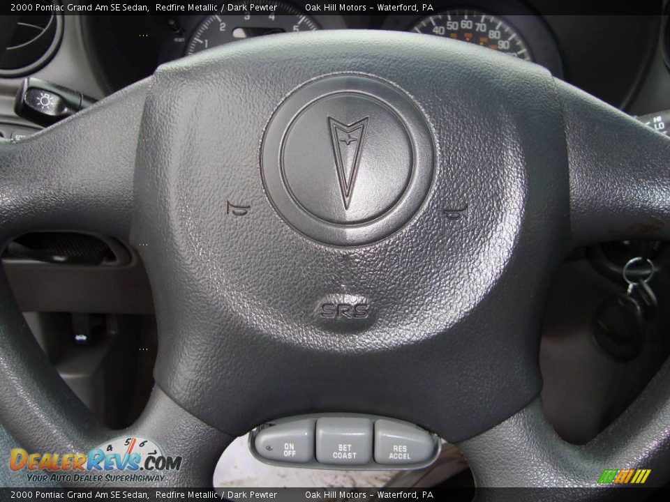 2000 Pontiac Grand Am SE Sedan Redfire Metallic / Dark Pewter Photo #11