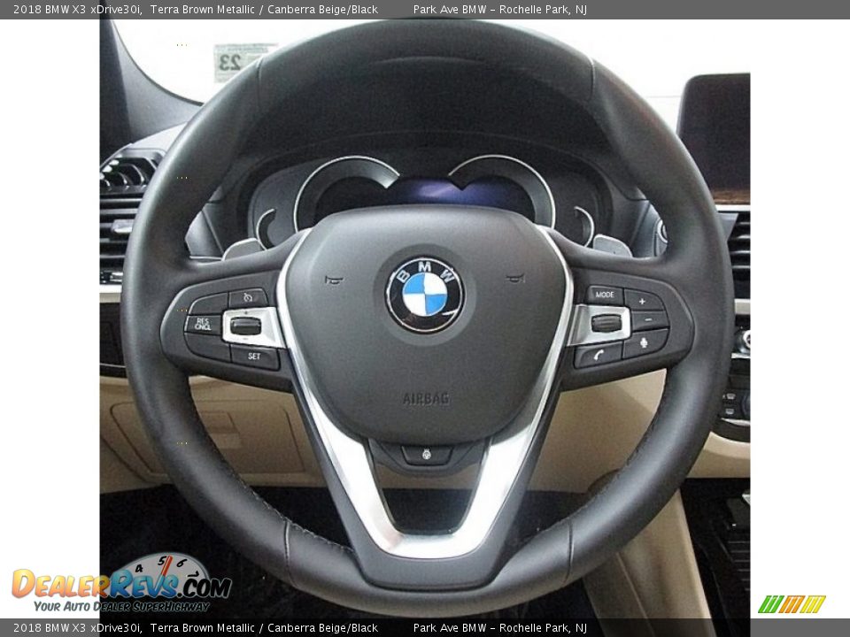 2018 BMW X3 xDrive30i Terra Brown Metallic / Canberra Beige/Black Photo #25