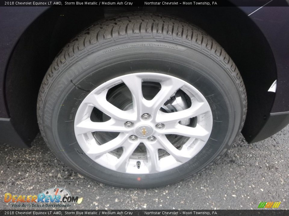 2018 Chevrolet Equinox LT AWD Storm Blue Metallic / Medium Ash Gray Photo #9