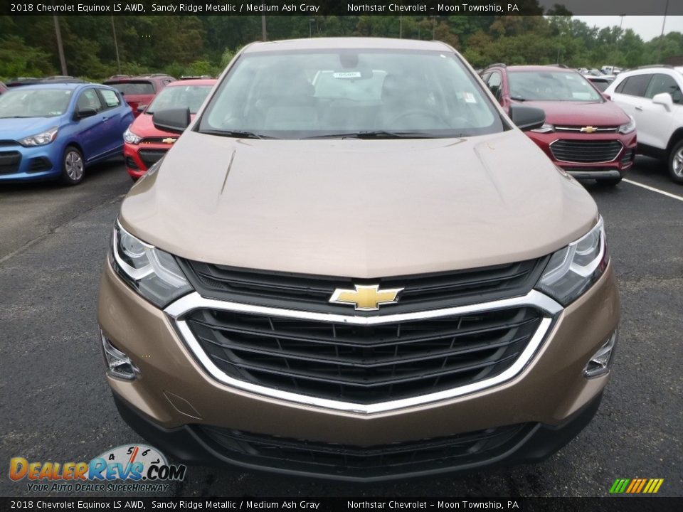 2018 Chevrolet Equinox LS AWD Sandy Ridge Metallic / Medium Ash Gray Photo #7
