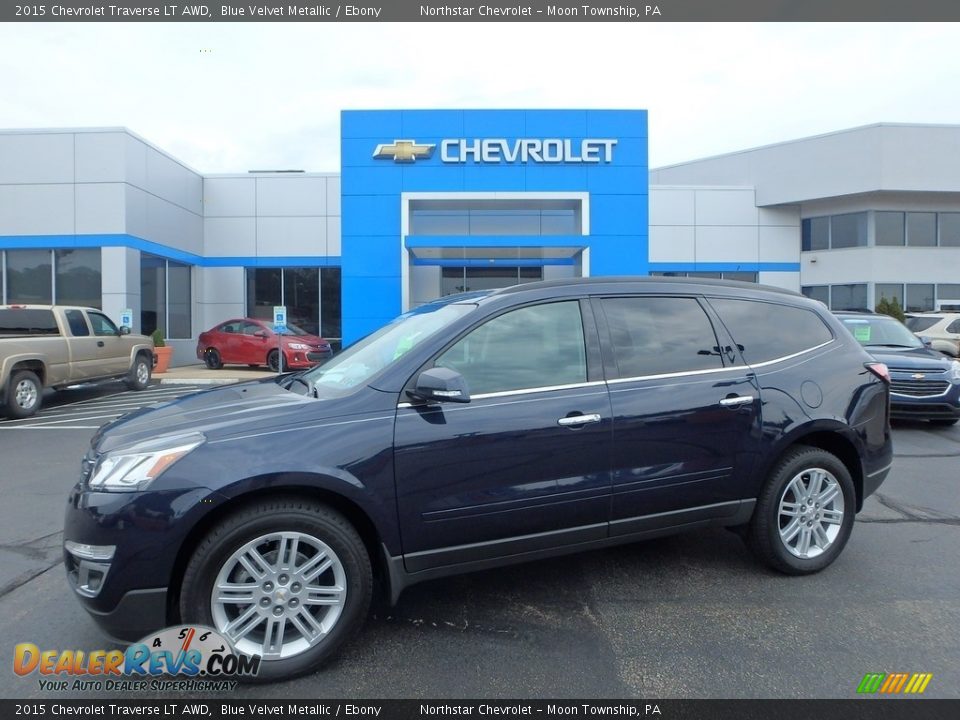 2015 Chevrolet Traverse LT AWD Blue Velvet Metallic / Ebony Photo #1