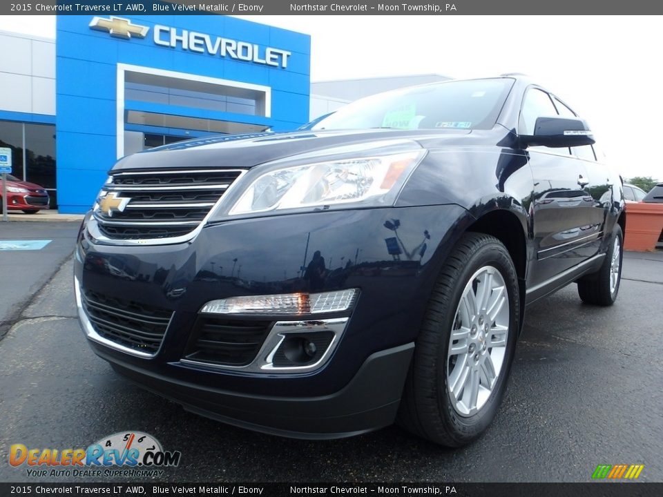 2015 Chevrolet Traverse LT AWD Blue Velvet Metallic / Ebony Photo #2