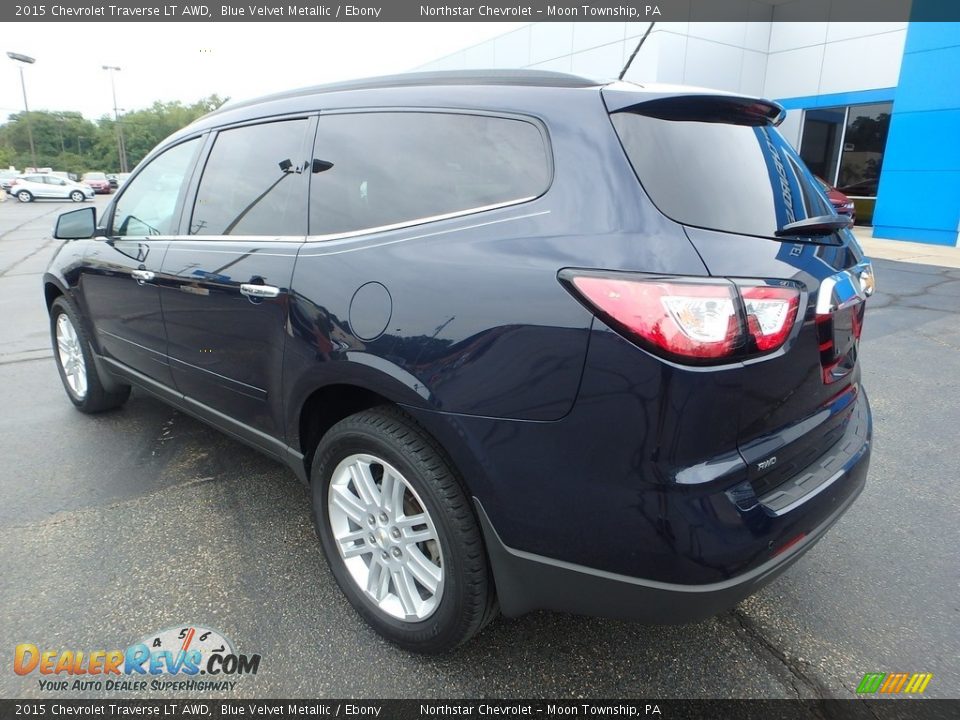 2015 Chevrolet Traverse LT AWD Blue Velvet Metallic / Ebony Photo #4