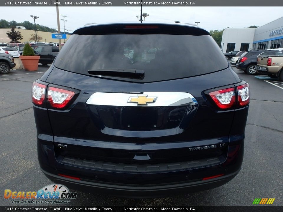 2015 Chevrolet Traverse LT AWD Blue Velvet Metallic / Ebony Photo #6