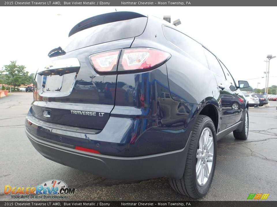 2015 Chevrolet Traverse LT AWD Blue Velvet Metallic / Ebony Photo #8