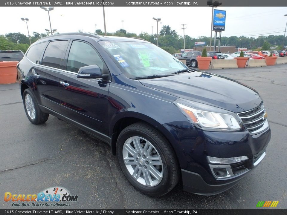 2015 Chevrolet Traverse LT AWD Blue Velvet Metallic / Ebony Photo #11