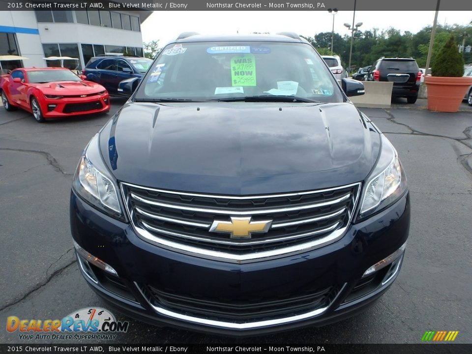 2015 Chevrolet Traverse LT AWD Blue Velvet Metallic / Ebony Photo #13