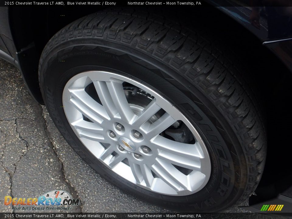 2015 Chevrolet Traverse LT AWD Blue Velvet Metallic / Ebony Photo #14