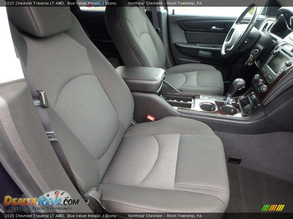 2015 Chevrolet Traverse LT AWD Blue Velvet Metallic / Ebony Photo #15