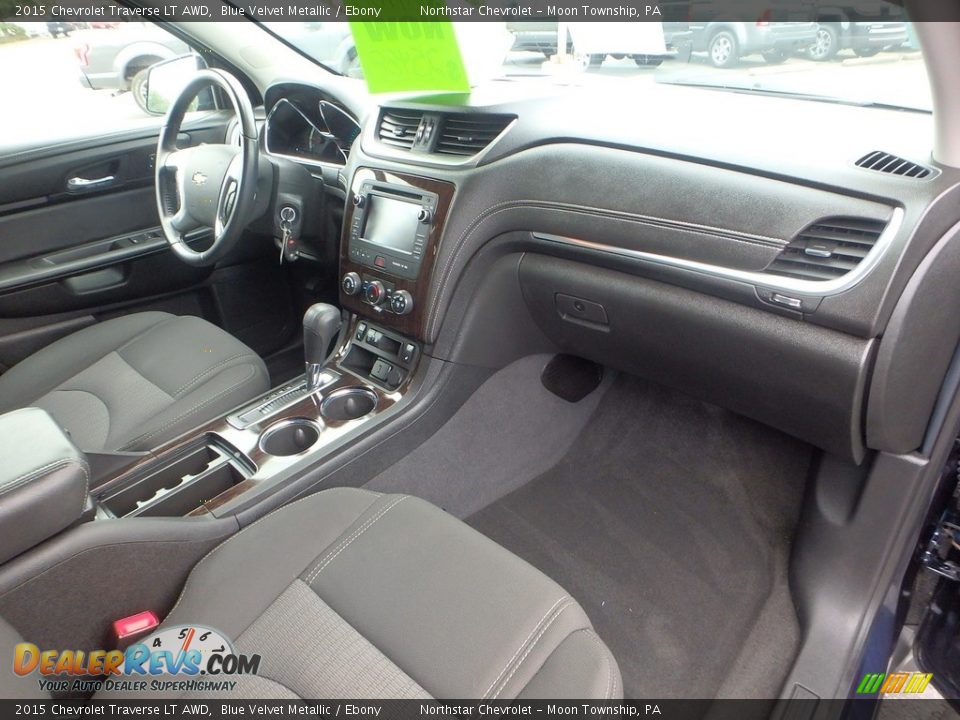 2015 Chevrolet Traverse LT AWD Blue Velvet Metallic / Ebony Photo #16