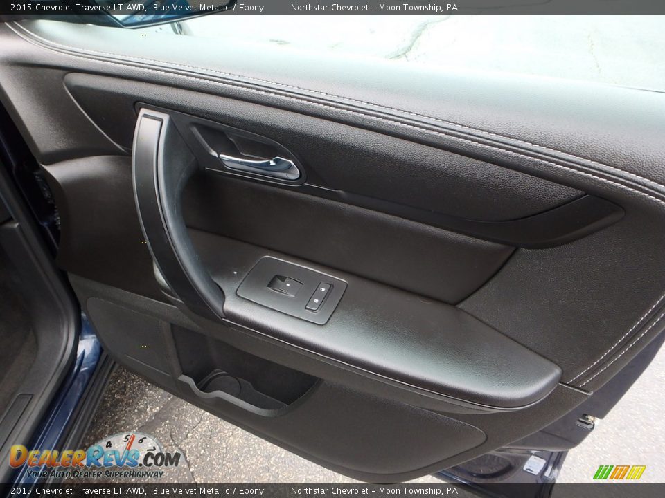 2015 Chevrolet Traverse LT AWD Blue Velvet Metallic / Ebony Photo #17