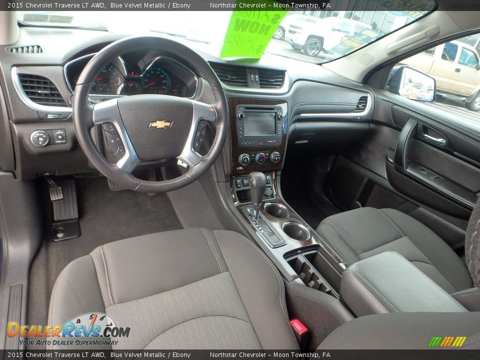 2015 Chevrolet Traverse LT AWD Blue Velvet Metallic / Ebony Photo #23