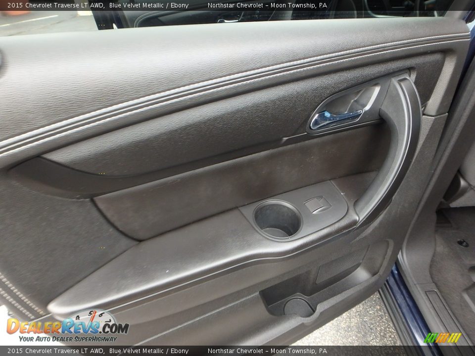 2015 Chevrolet Traverse LT AWD Blue Velvet Metallic / Ebony Photo #24