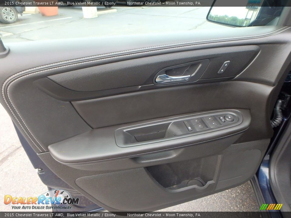 2015 Chevrolet Traverse LT AWD Blue Velvet Metallic / Ebony Photo #25