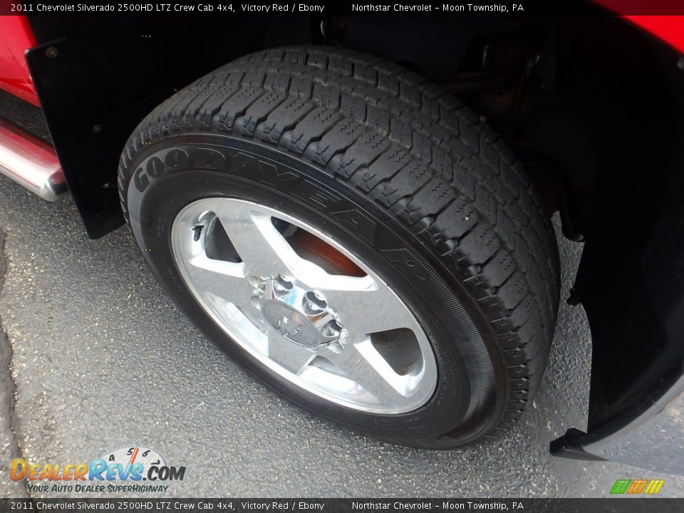2011 Chevrolet Silverado 2500HD LTZ Crew Cab 4x4 Victory Red / Ebony Photo #14
