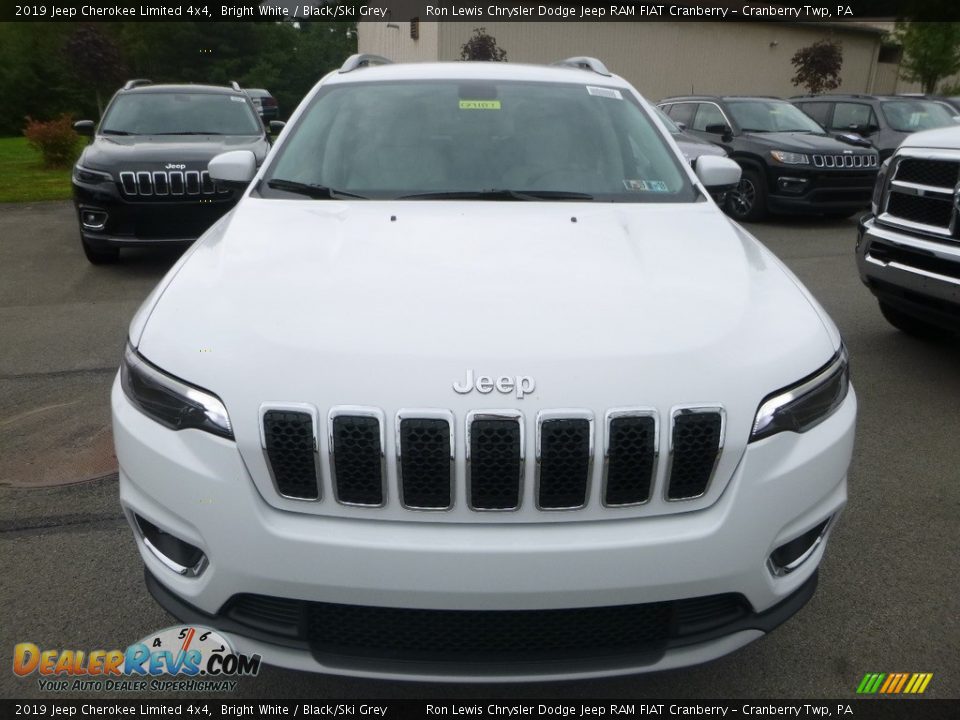 2019 Jeep Cherokee Limited 4x4 Bright White / Black/Ski Grey Photo #9