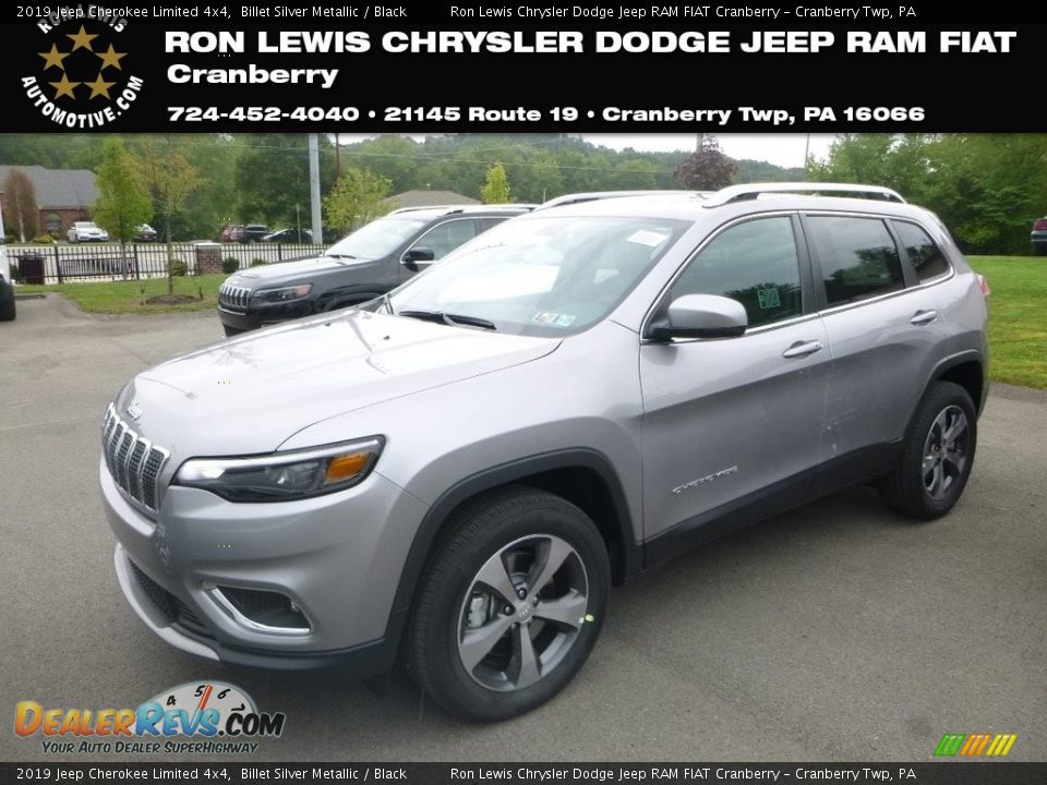 2019 Jeep Cherokee Limited 4x4 Billet Silver Metallic / Black Photo #1