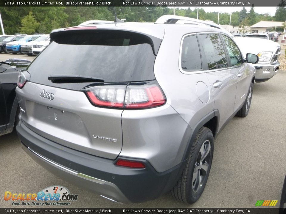 2019 Jeep Cherokee Limited 4x4 Billet Silver Metallic / Black Photo #4