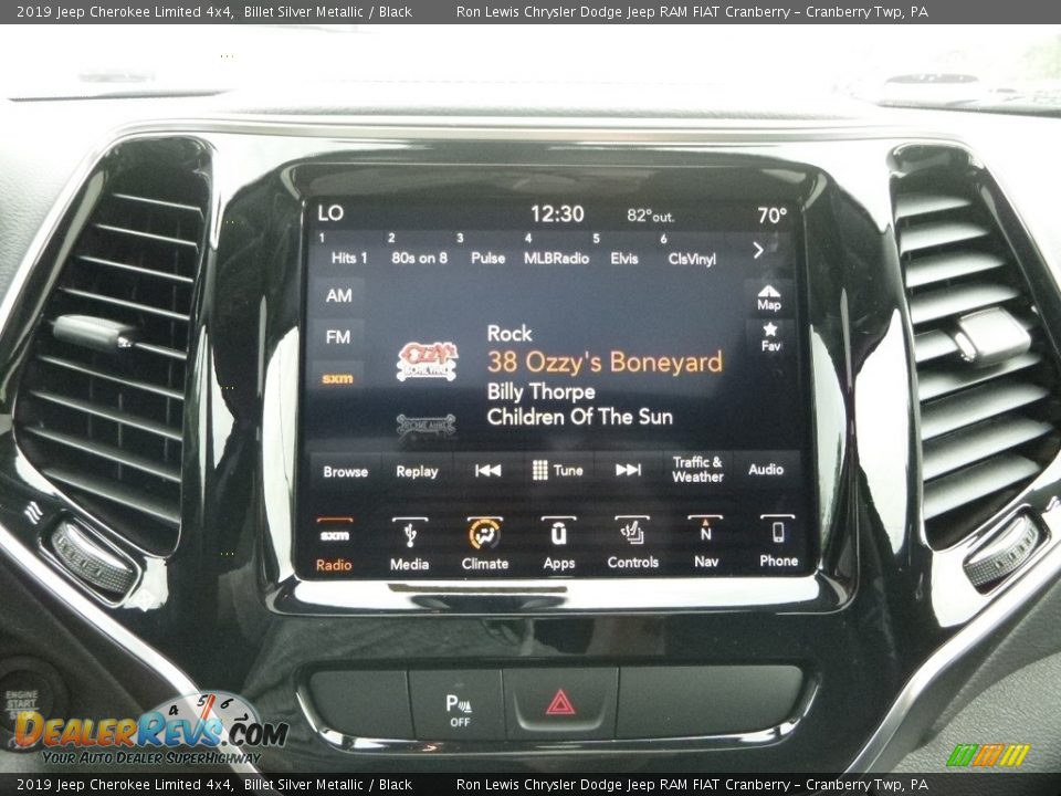 2019 Jeep Cherokee Limited 4x4 Billet Silver Metallic / Black Photo #14