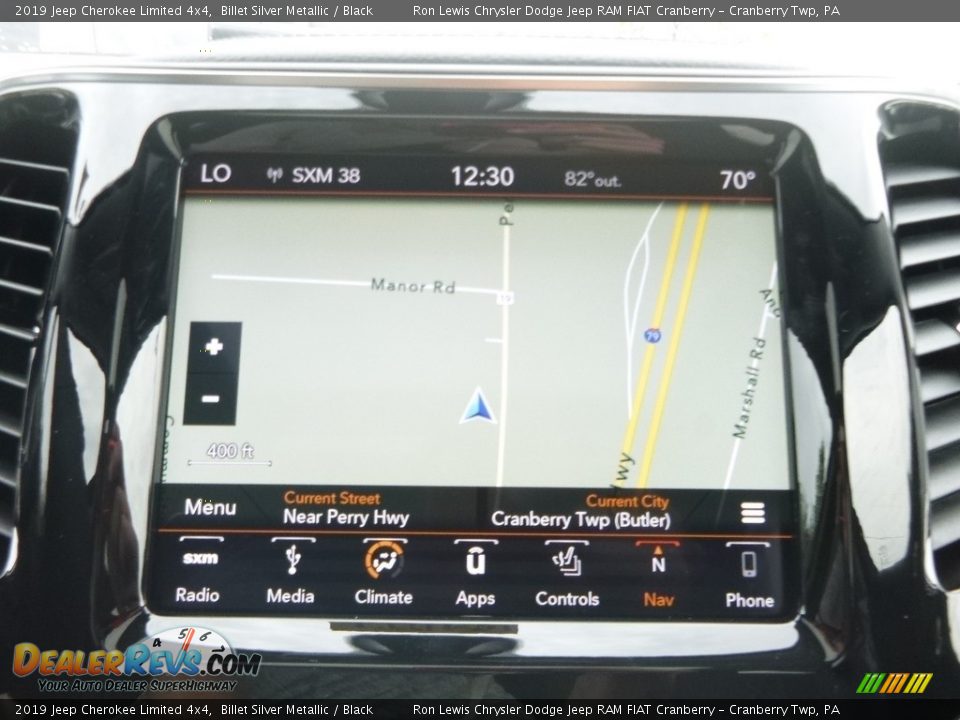 2019 Jeep Cherokee Limited 4x4 Billet Silver Metallic / Black Photo #15