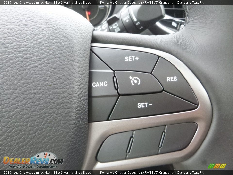 2019 Jeep Cherokee Limited 4x4 Billet Silver Metallic / Black Photo #17
