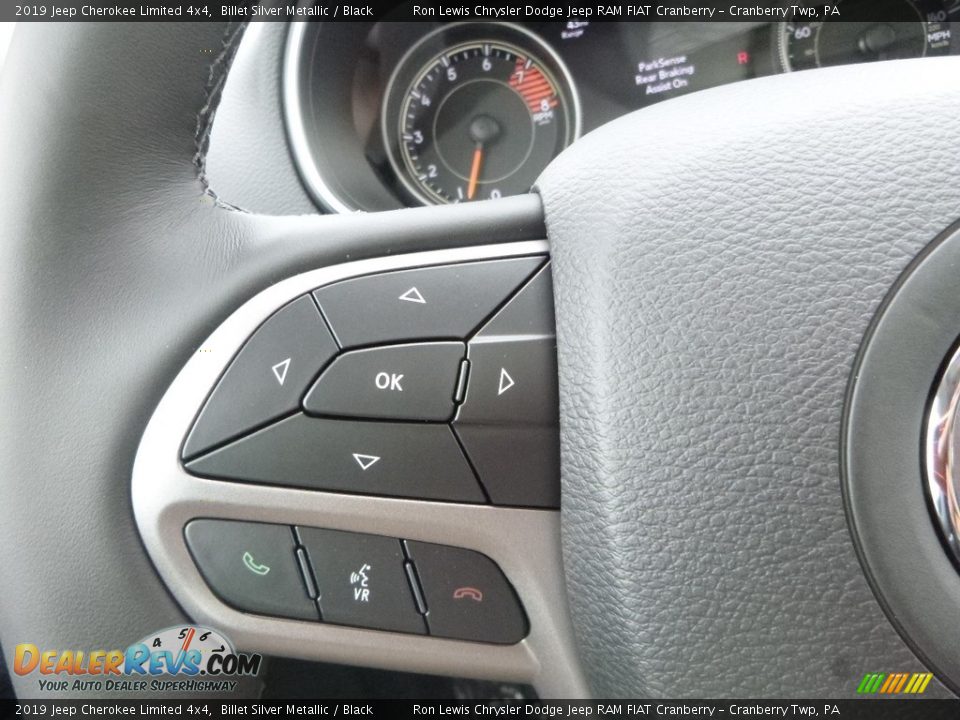 2019 Jeep Cherokee Limited 4x4 Billet Silver Metallic / Black Photo #18