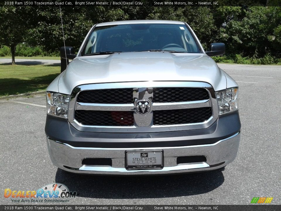 2018 Ram 1500 Tradesman Quad Cab Bright Silver Metallic / Black/Diesel Gray Photo #3