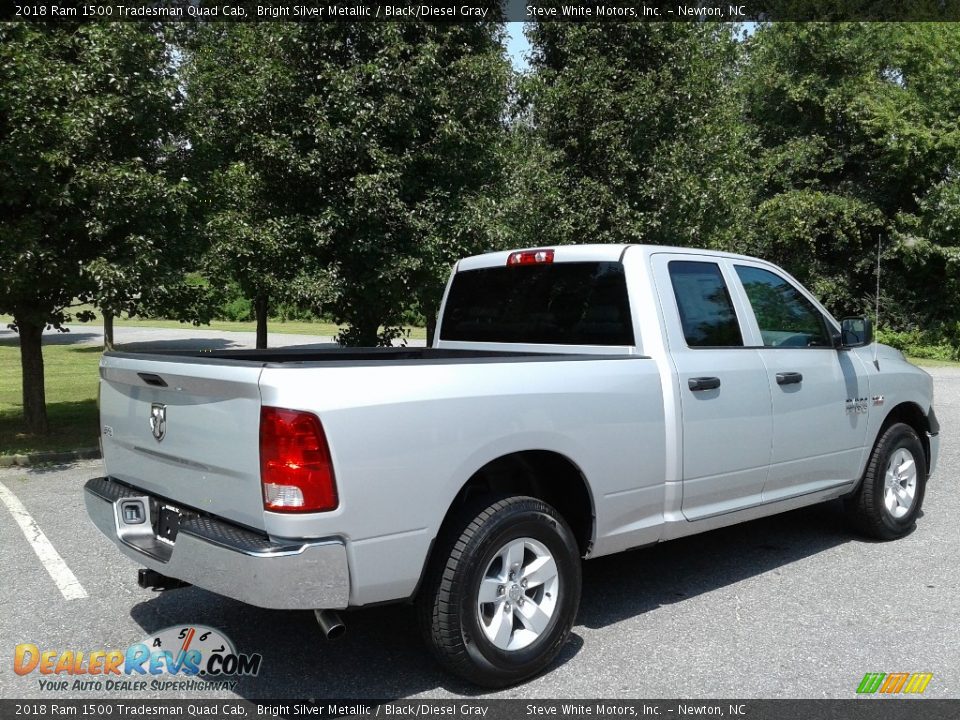 2018 Ram 1500 Tradesman Quad Cab Bright Silver Metallic / Black/Diesel Gray Photo #6