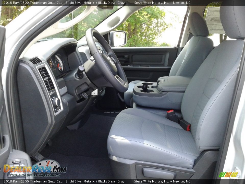 2018 Ram 1500 Tradesman Quad Cab Bright Silver Metallic / Black/Diesel Gray Photo #10