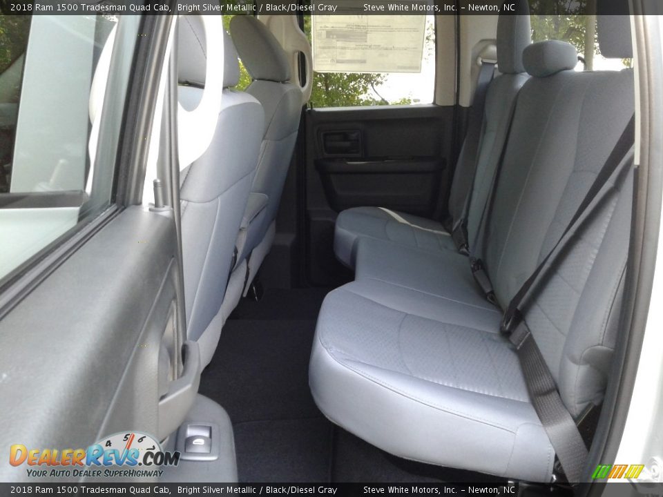 2018 Ram 1500 Tradesman Quad Cab Bright Silver Metallic / Black/Diesel Gray Photo #11