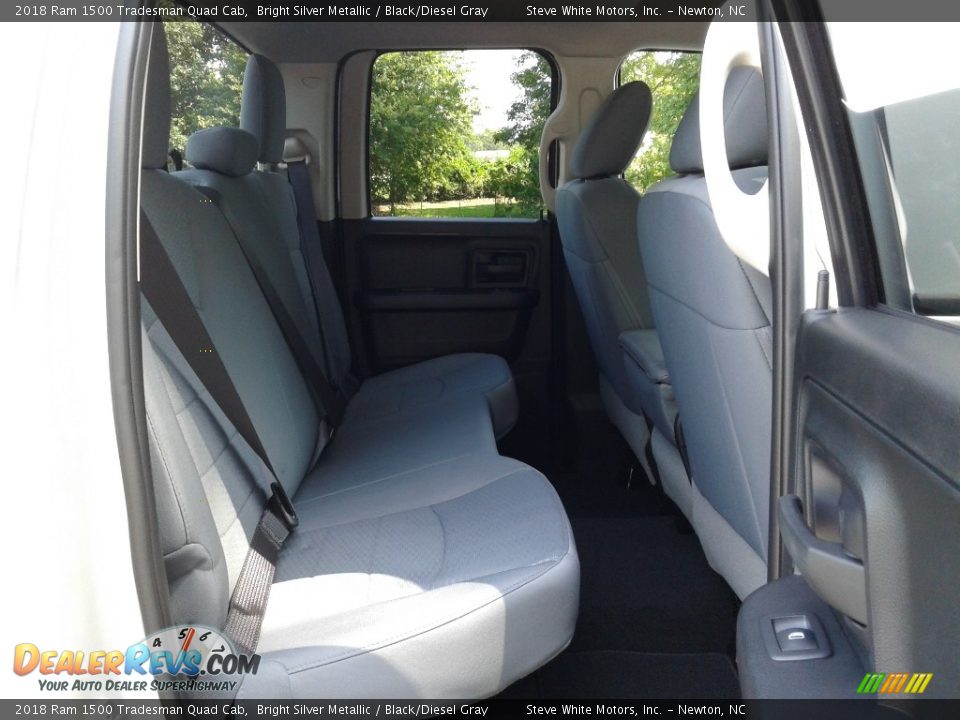2018 Ram 1500 Tradesman Quad Cab Bright Silver Metallic / Black/Diesel Gray Photo #13